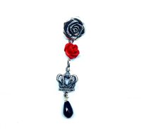 Boucle d'oreilles unique Madame Black Femme in Argent Onice MBORFARRCORGON - MBORFARRCORGON
